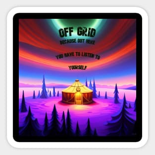 Off Grid Yurt Sticker